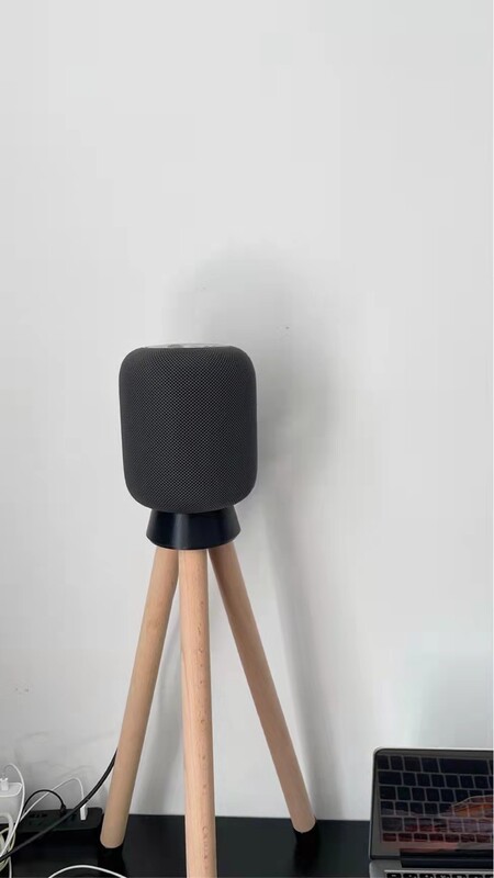 Suitable for Apple Homepod2 Audio Stand Solid Wood Floor Stand Speaker Accessories Base Tripod