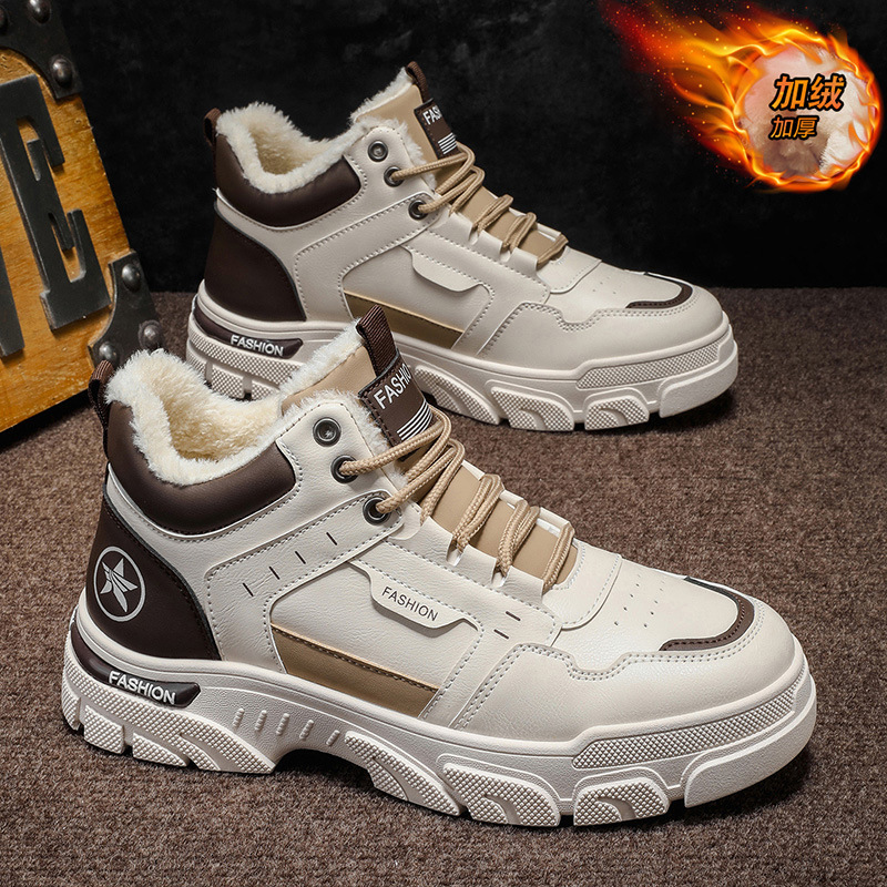 Botas Martin para hombre 2026 nuevos zapatos de invierno zapatos de trabajo para hombre botas de nieve de algodón gruesas botas de algodón para hombre