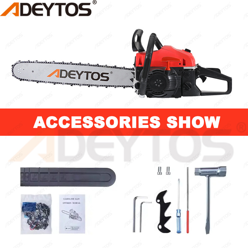 德拓汽油锯跨境批发大功率多功能油锯20寸木头切割锯小型手持锯