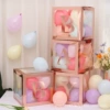 4 коробки розового золота, набор букв BABY