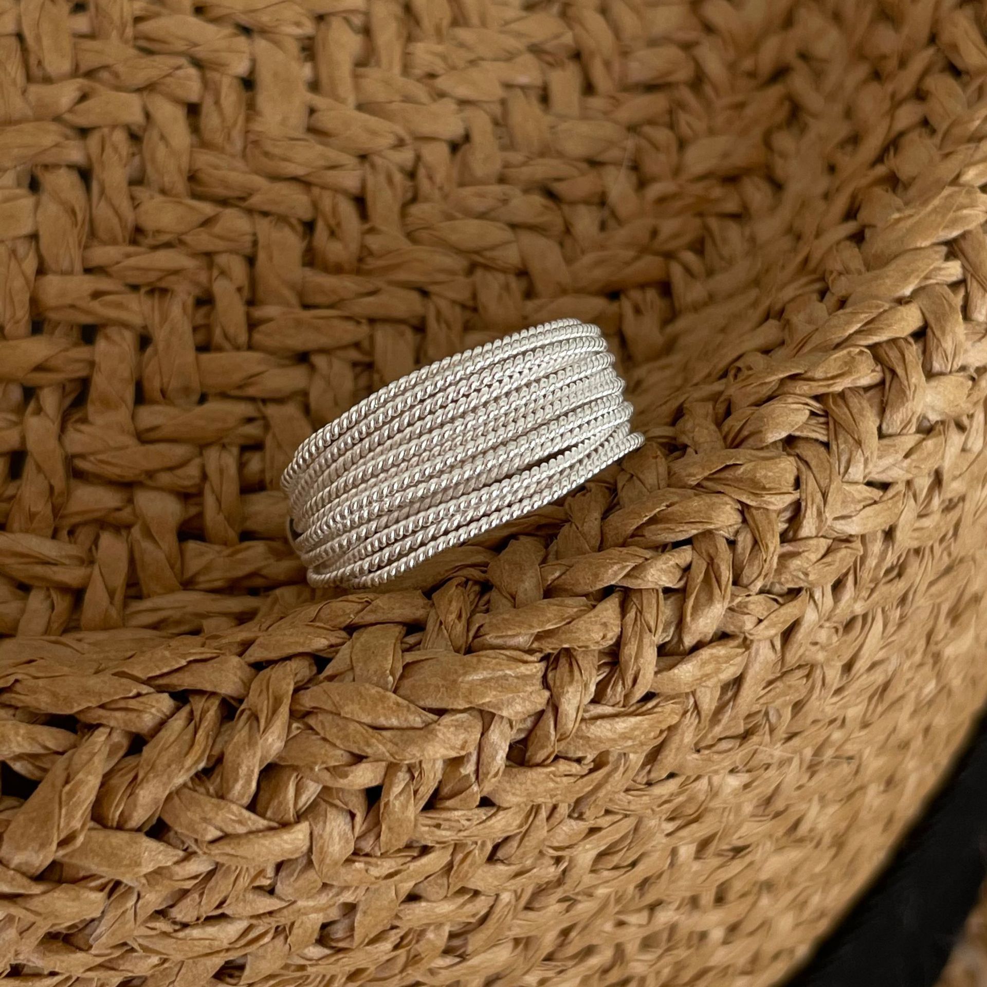 Layered Silver Ring For Men And Women Multi-strand Statement Ring_voghion.com