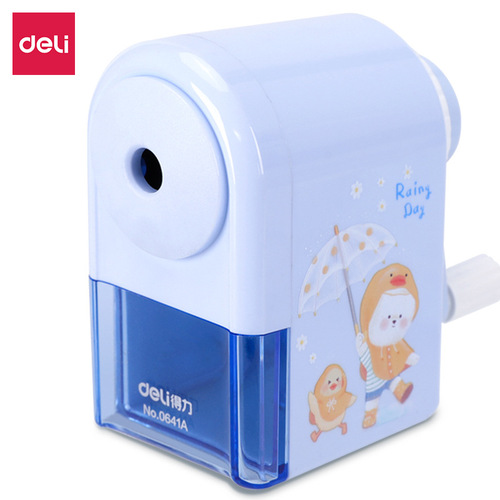 Deli Stationery 0641A automatic pen feeding pencil sharpener hand-cranked pencil sharpener pencil sharpener pencil sharpener wholesale