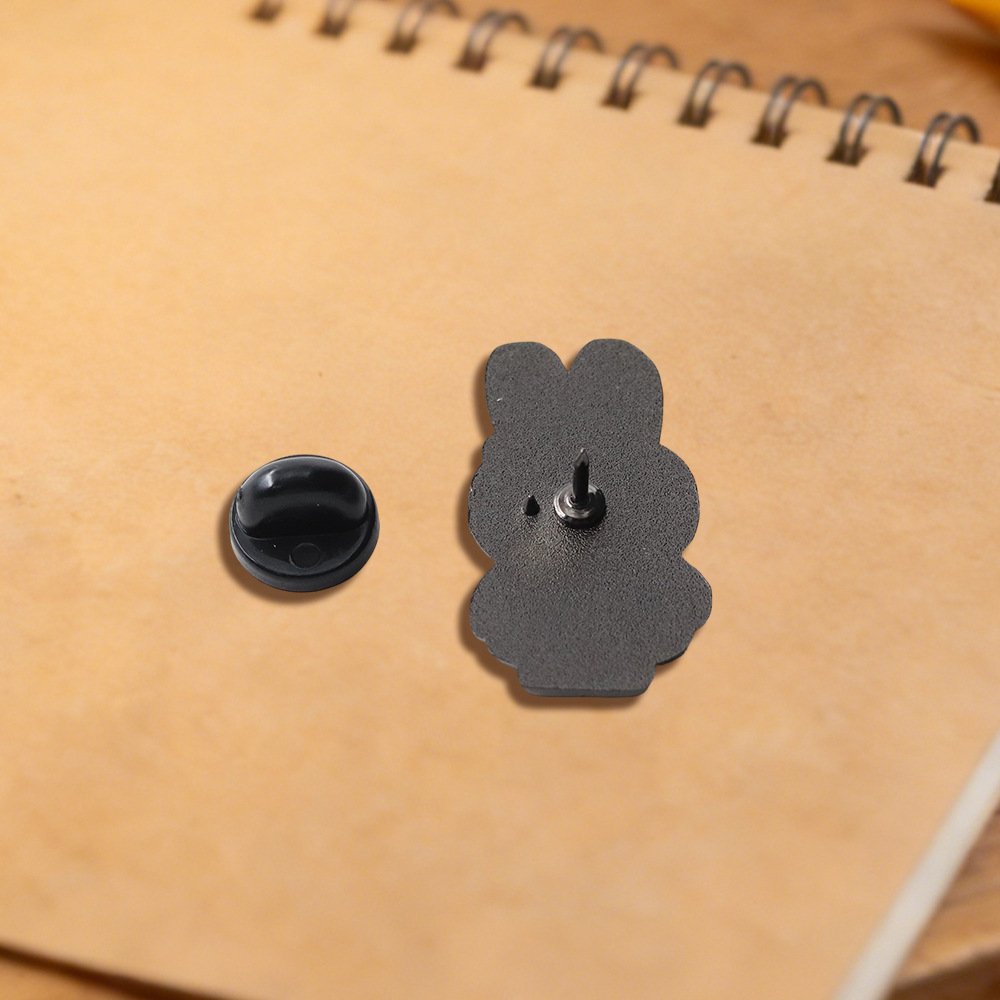 Classic Cartoon Brooch if You Say White Rabbit Badge Love Slogan Enamel Pin Fashion Collar Decoration Gift