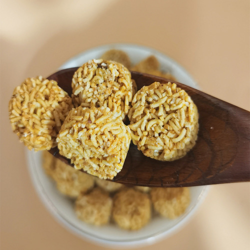 Senior Shrimp Noodles, Palm Crispy Ramen Balls, Instant Noodles, Crispy Noodles, Dry Eating Crispy Noodles, Childhood Nostalgic Snacks