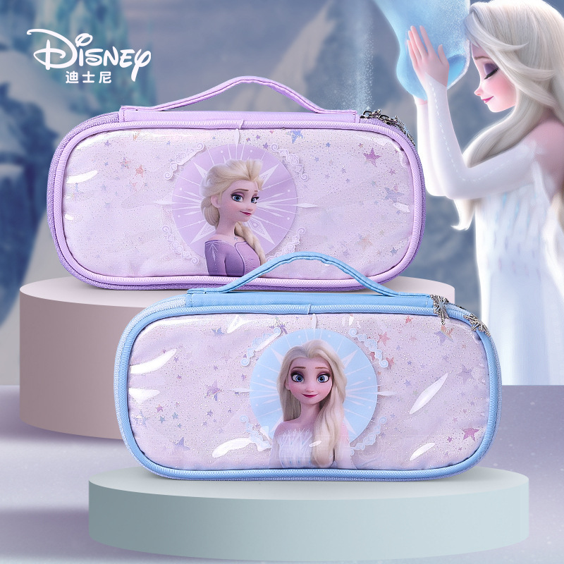Disney genuine goods Cartoon Frozen Aisha Self Portrait Series Various Pencil Case Primary School Stationery Pencil Case