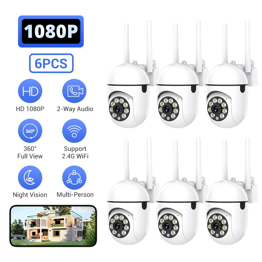 1080P hd Wires Security Camera con Color Night Vision 2