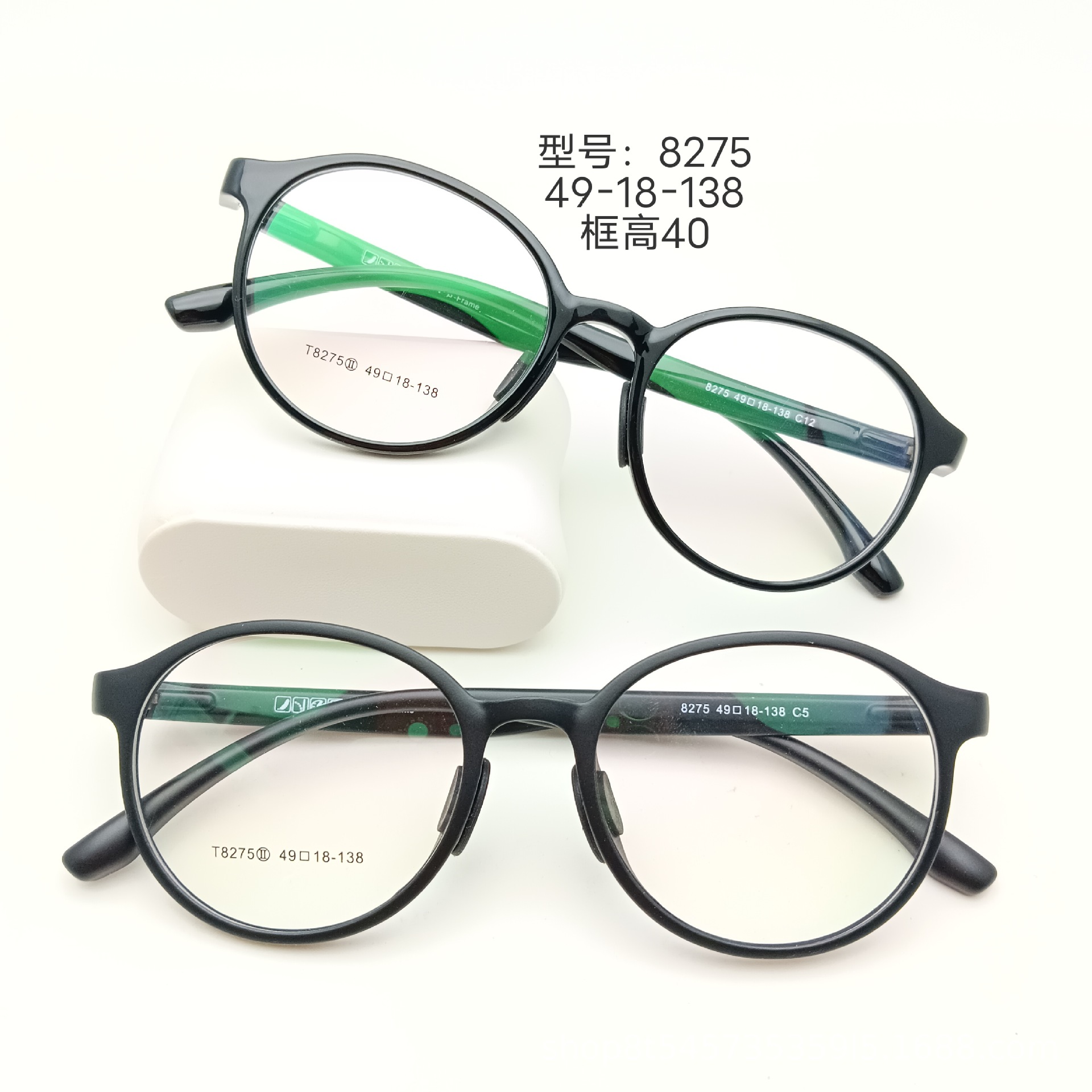 韩版超轻tr90眼镜框黑色圆形文艺复古眼镜架配近视软鼻托圆框