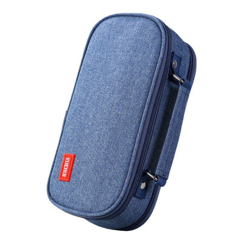 Caja de lápiz de estudiante de escuela secundaria de gran capacidad caja de lápiz simple de estudiante de alto aspecto caja de papelería multifuncional Almacenamiento de papelería de múltiples capas