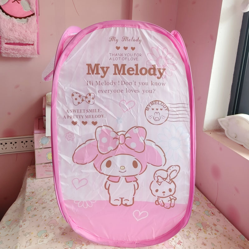 Cute Powder Merleti Folding Dirty Clothes Basket Mesh Dirty Clothes Basket Laundry Basket Sundry Storage Basket Toy Storage Basket
