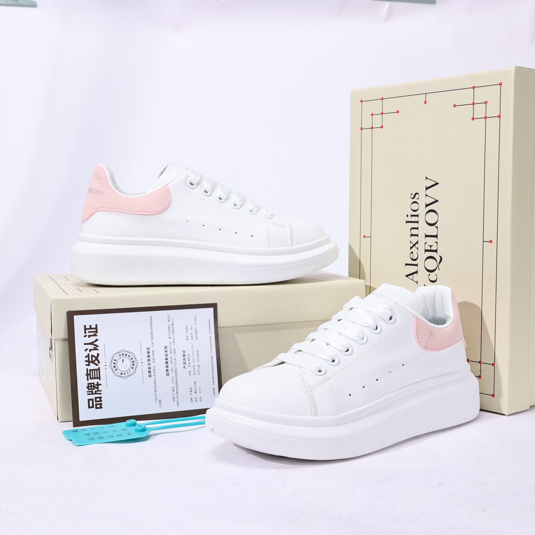 Xuan maikun zapatos blancos versión alta altura aumento plataforma zapatos pareja clásica casual todos a juego zapatos de hombre y mujer al por mayor