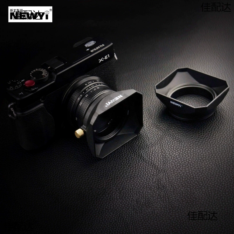 Квадратный капюшон 37 39 40.5 43 46 49 52 55 58mDV фильм объектив серебряный защитный чехол