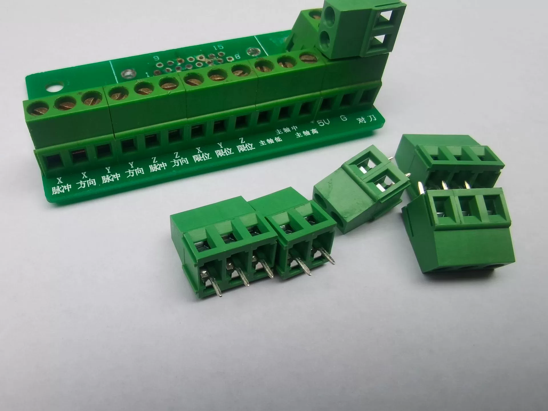 Kx-003 Тип Прямой соединитель винта тангажа кексия 128-5,0 мм проводки 128 плиты заварки ноги зеленый