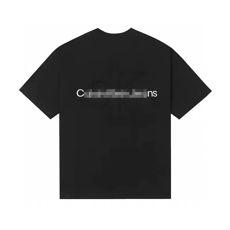 C's エンボスサマープリント刺繍 νckυ 新しい Tシャツレターピュアコットンルーズ半袖男性と女性ラウンドネックカップル|undefined