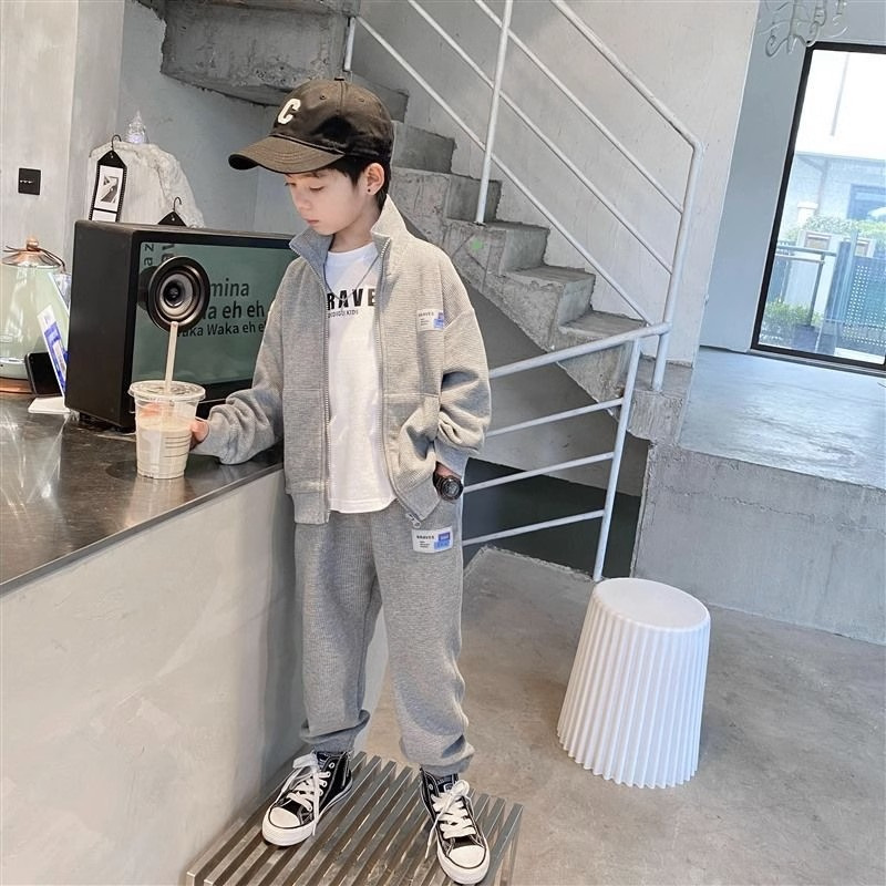 kids'clothing Big children stylish handsome casual loose set of two sets of tide_voghion.com