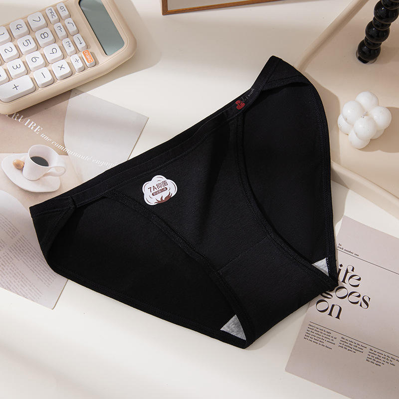 Algodón puro sexy de alta apertura algodón de grado 7A antibacteriano cómodo y transpirable puro deseo niña ropa interior sin costuras refrescante