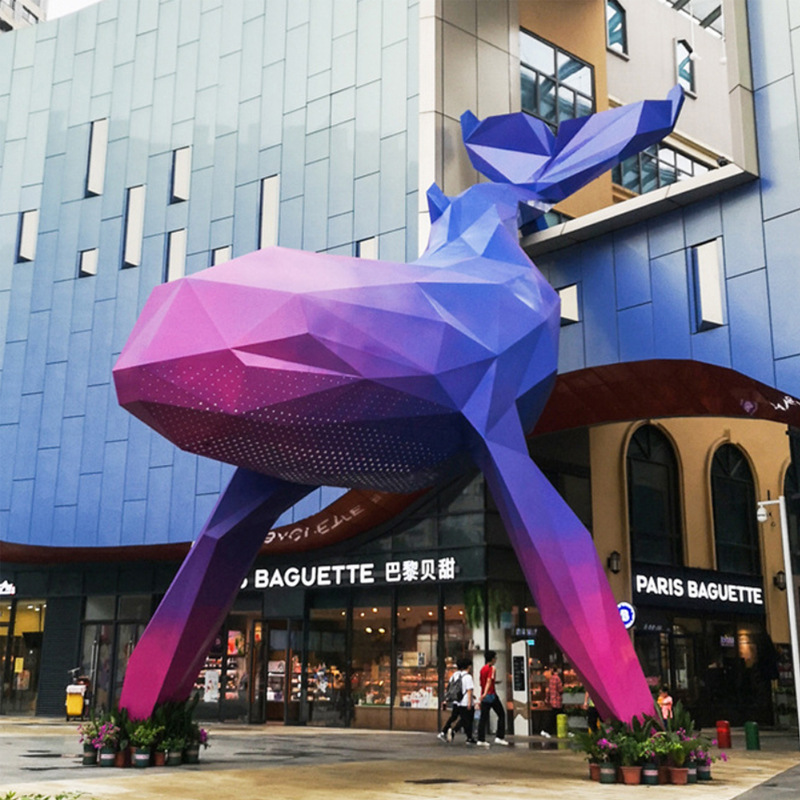 玻璃钢雕塑抽象龙凤户外大型造型人物动物兔子景观摆件美陈雕塑