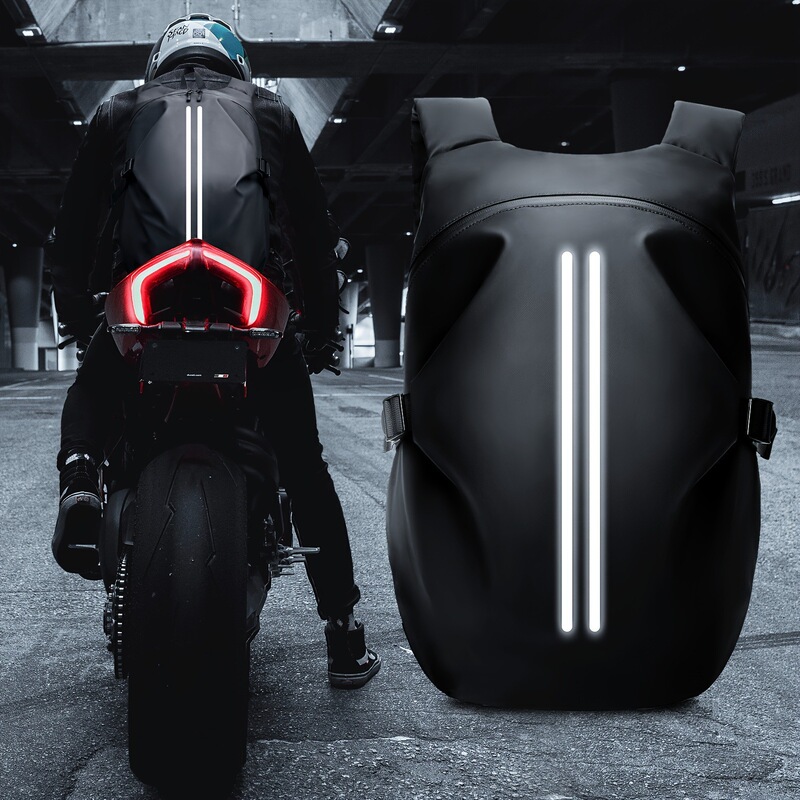 Motorcycle helmet backpack, portable backpack, water-resistant, reflective basketball sports bag, large-capacity backpack, cross-border Motorcycle helmet backpack, portable backpack, water-resistant, reflective basketball sports bag, large-capacity backpack, cross-border