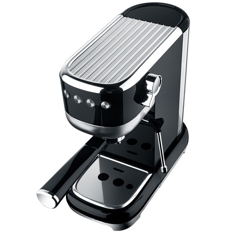 Cafetera italiana de 1350W, semiautomática, espumador de leche doméstico pequeño, transfronterizo, 20 bares, control de temperatura