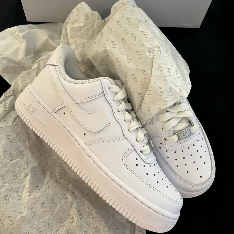 AF1 Air Force One Putian Factory Direct Sale AIR Top Layer Leather Sports Casual Shoes White Sneakers Couple's Skate Shoes AF1 Air Force One Putian Factory Direct Sale AIR Top Layer Leather Sports Casual Shoes White Sneakers Couple's Skate Shoes