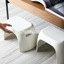 塑料小凳子加厚家用小板凳客厅方凳可叠放茶几凳浴室防滑儿童矮凳