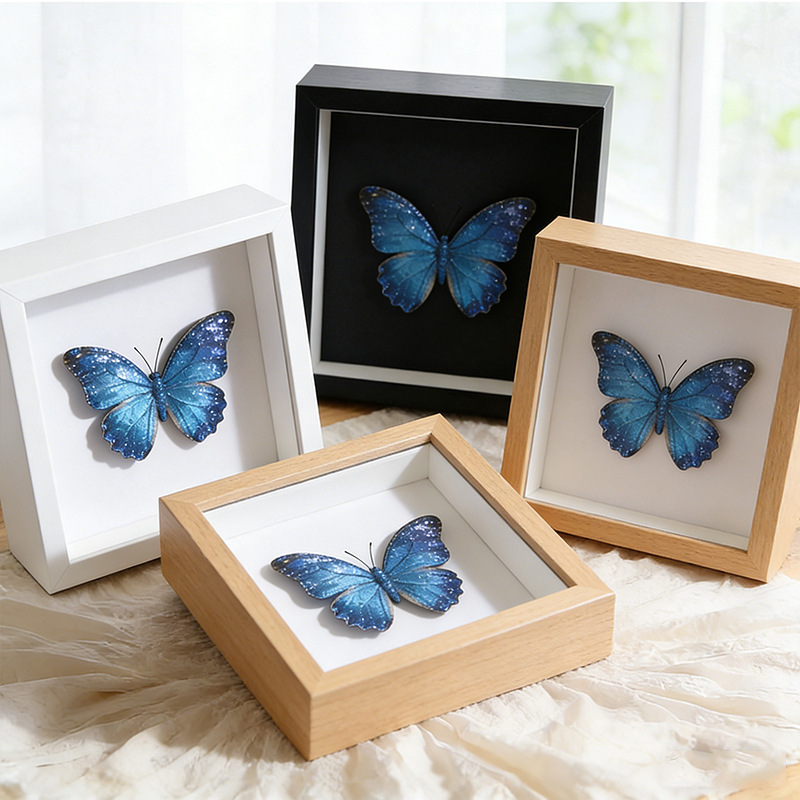 Hollow 3-5cm Wooden 3D Handmade DIY Butterfly Insect Dried Fruit Specimen Frame Display Stand Mother's Day Gift Hollow 3-5cm Wooden 3D Handmade DIY Butterfly Insect Dried Fruit Specimen Frame Display Stand Mother's Day Gift