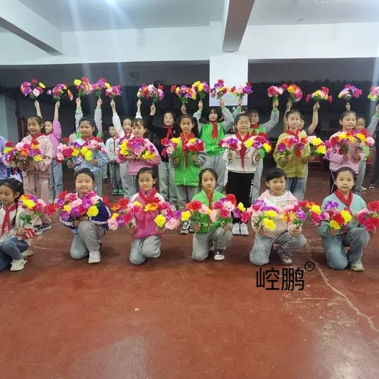 Reunión deportiva, actividades estudiantiles, baile, flores falsas coloridas, flores de plástico, flores de seda, baile, accesorios, ramo de simulación