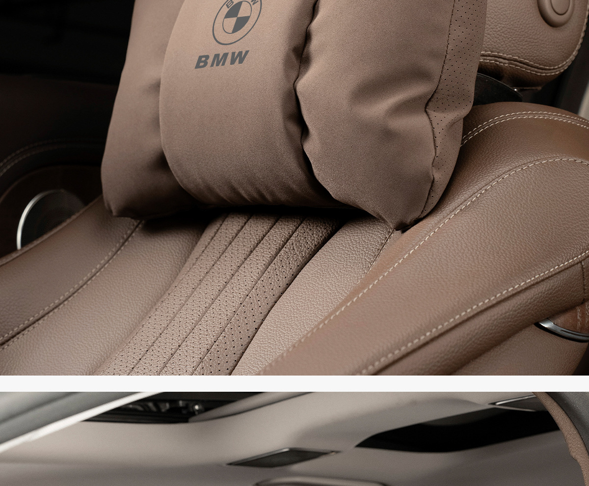 Suitable for Bmw New 3 Series 5 Series 7 Series 1 Series X1X2X3X4X5X6 Car Headrest Waist Support Neck Pillow Cushion Supplies