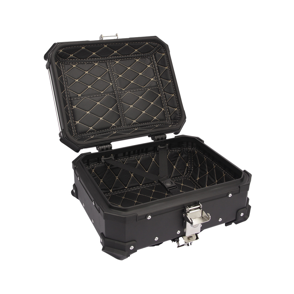 Electric Motorcycle Aluminum Alloy Rear Trunk 25L Capacity Neutral Waterproof Quick Release Electric Scooter Tail Box