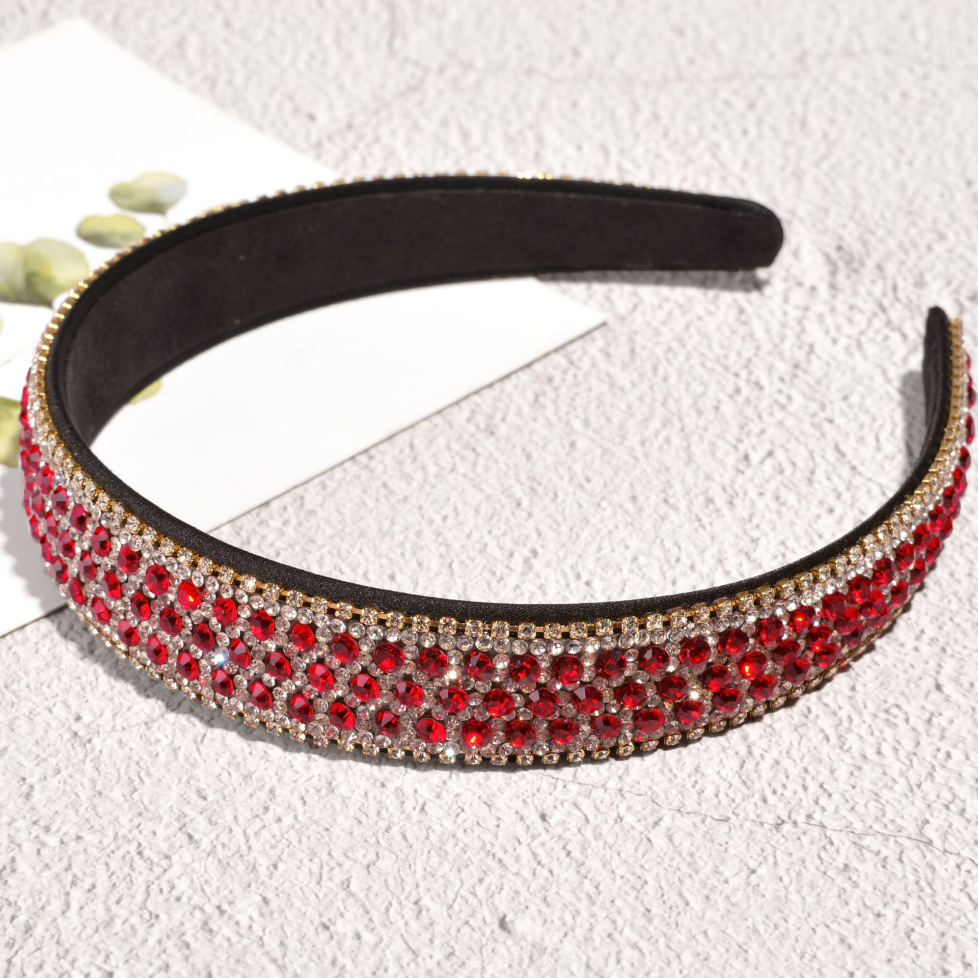 Inlay Design Simple Style Style Simple Style Round Rhinestone Inlay Rhinestones Pearl Hair Band 1 Piece