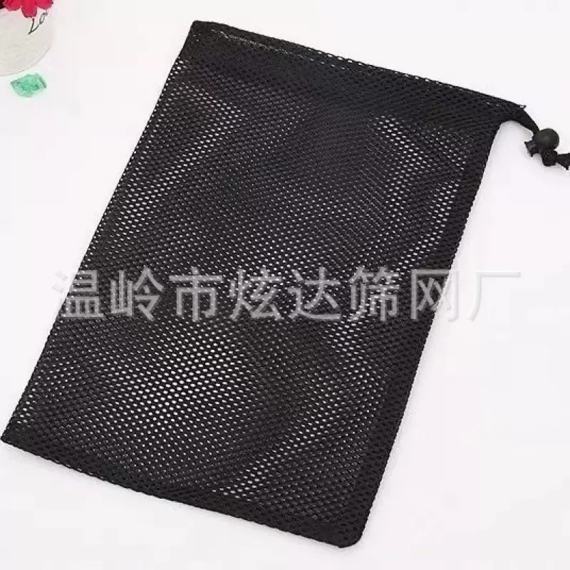 批发加厚包装袋外贸网袋环保礼品网袋束口网袋抽绳束口袋收纳袋