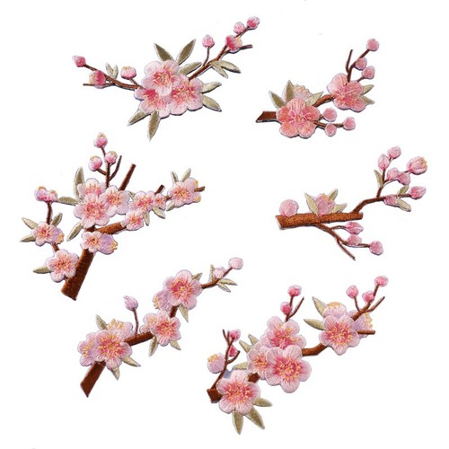 Yixiu embroidery cloth patch computer embroidery chapter personalized DIY winter plum blossom product clothing decoration patch patch cloth