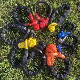 Off-road rescue pulley manufacturer Soft shackle rope U-shaped hook car self-driving trailer traction hook rope buckle knot
