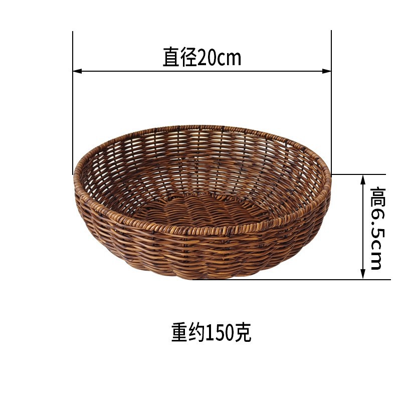 Cesta de Drenaje Redonda para Frutas de PP Multifuncional para Cocina image 9