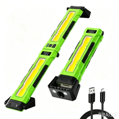 İşçi projektorları, repair light, outdoor multi-functional inspection light - green-portable-folding-work-light-5200ma