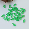 Small green acrylic earrings, hair accessory, pendant, wholesale