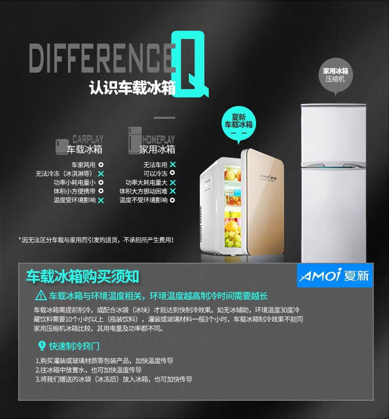 Car Refrigerator, Small Refrigerator, Household Small Dormitory Beauty Fridge, Single-Door Fresh-Keeping Cooler, Mini