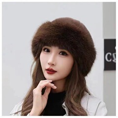 帽子の女性の冬の新型の厚い保温は毛皮のファッションのシンプルな漁師の帽子をまねてミンクの毛の女性のモンゴルの帽子をまねて卸売りします。