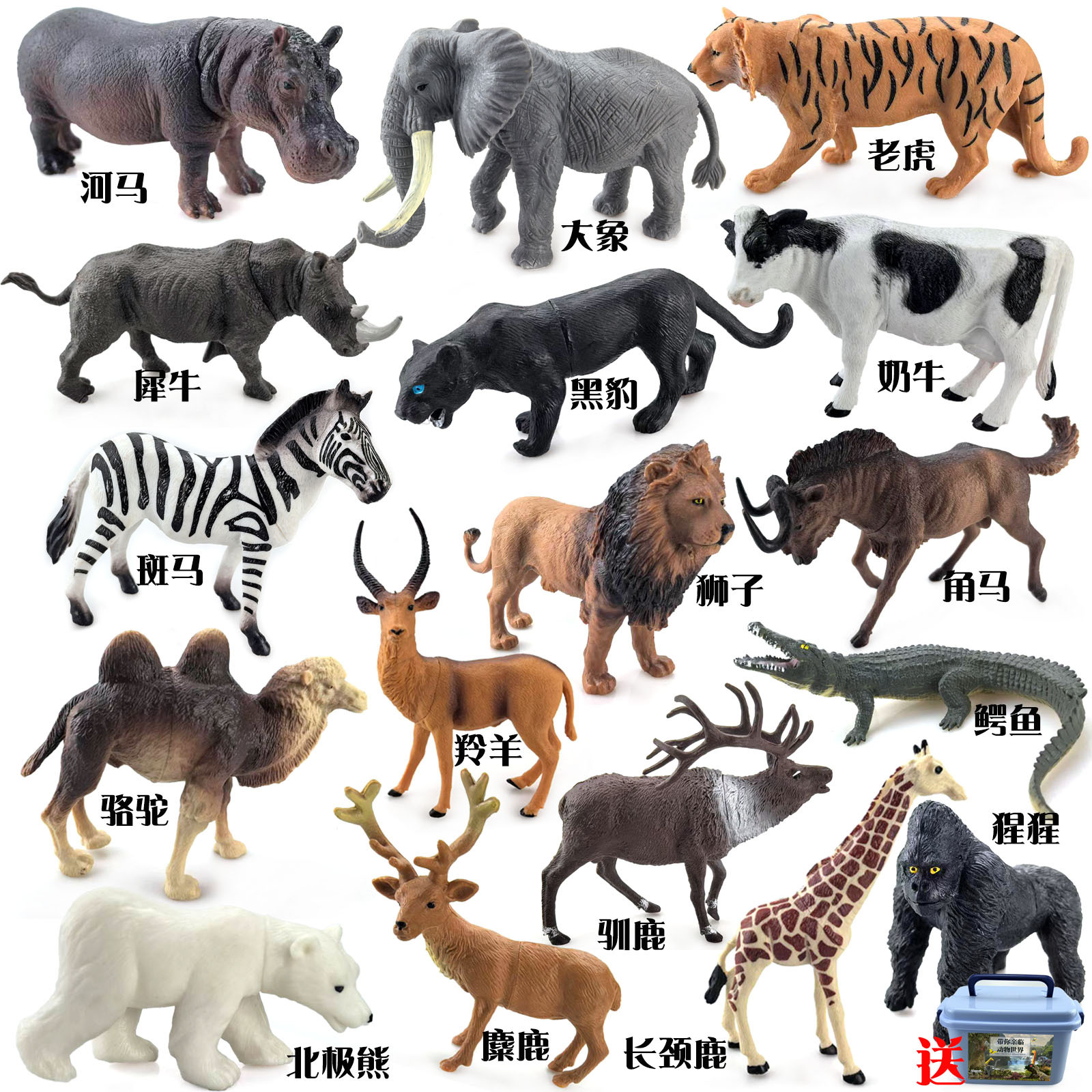 Modelo animal de simulación de juguete para niños Tiger Zoo Inteligencia de desarrollo cognitivo cerebro-movimiento niños y niñas regalo de cumpleaños