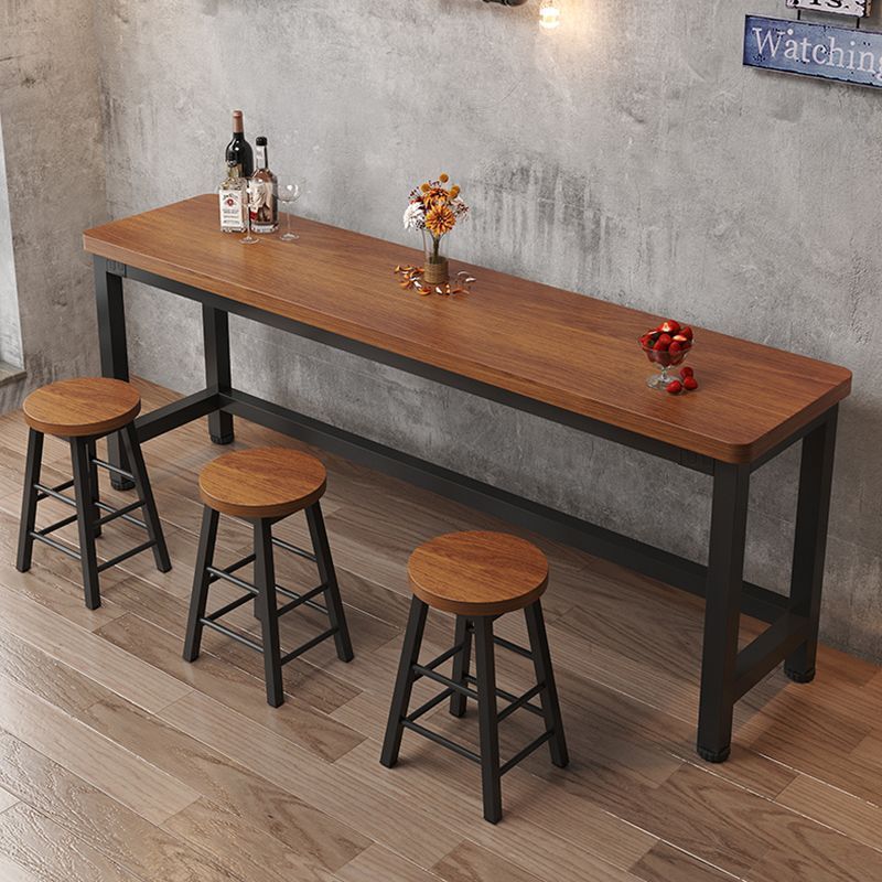 Bar Table Against the Wall, Narrow Table, Long Table, Home Balcony Bar Table, High Table, Bar Counter, Milk Tea Shop Table and Chair Set