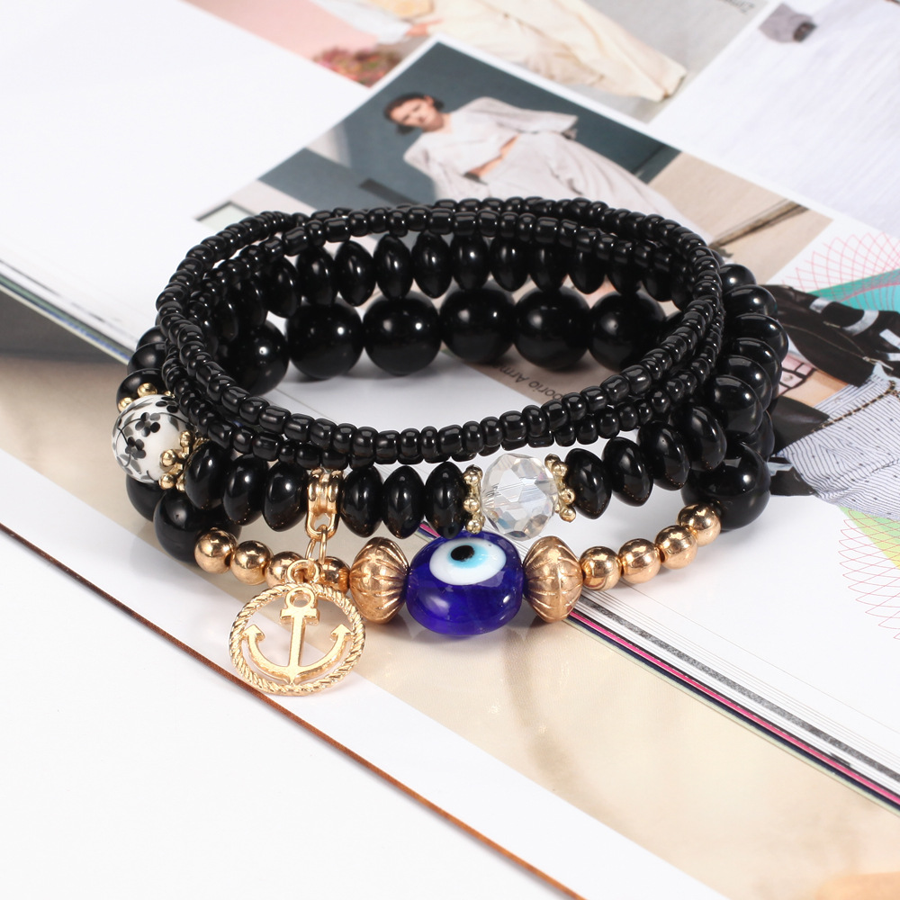 Lucky Evil Eye Red String Bracelet Protection Beaded Jewelry_voghion.com
