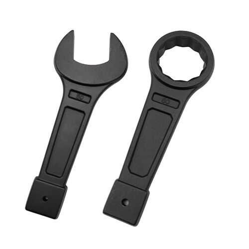 Heavy-duty impact wrench, single-head straight handle open-end impact wrench, explosion-proof striking box wrench