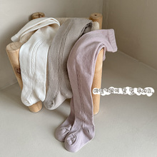 2025时尚新款女童打底裤纯版可选定配饰秋季薄款连裤袜棉中腰袜裤