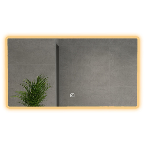 AI voice conversation bathroom touch screen smart mirror square mirror toilet led luminous heating anti-fog bathroom mirror