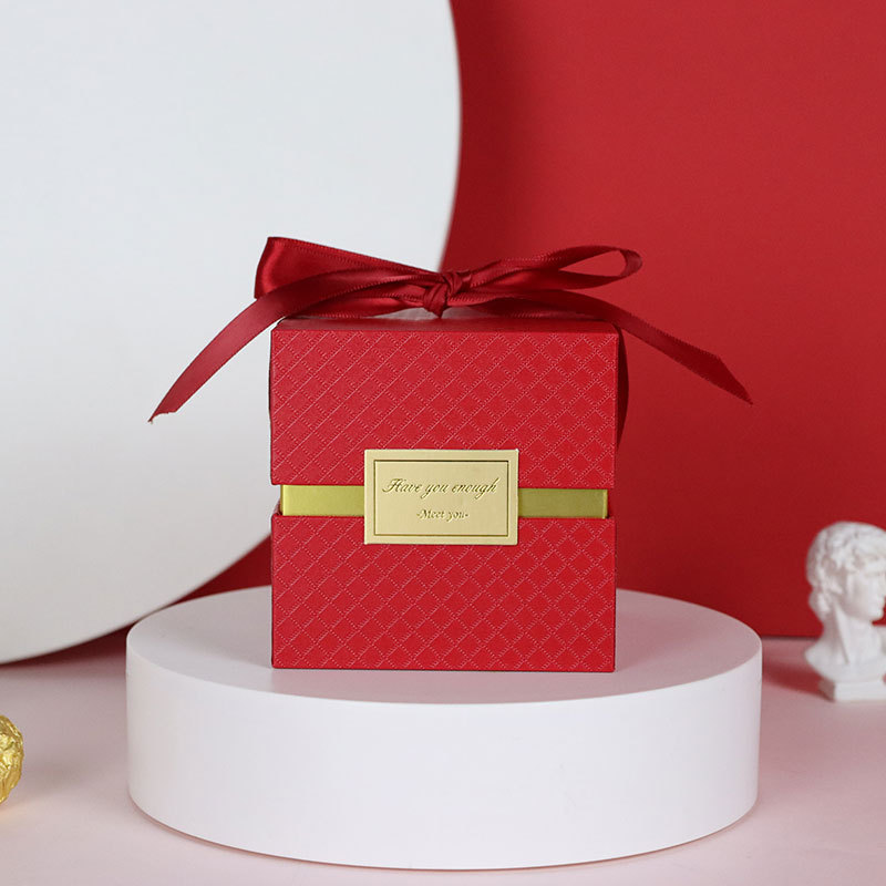Caja de regalo para boda, Día de San Valentín, sensación de alta gama, caja de dulces no plegable, caja de regalo para propuesta de matrimonio, caja vacía. image 19