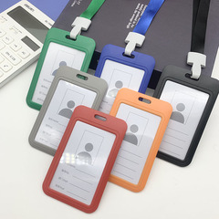 Work ID Lanyard Card Holder Student Campus Meal Card Access Slide Bus Meal Card ID Badge Proof Holder Wholesale