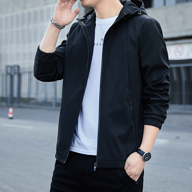 Men's Clothing spring new style workwear jacket men's spring casual autumn hooded jacket_ecoleips.com