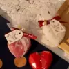 Сердцевидное мыло с жемчугом и сеткой