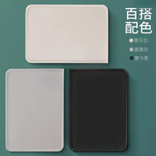 酒店客房水杯托盤賓館電熱水壺專用托盤ABS長方形茶盤餐廳