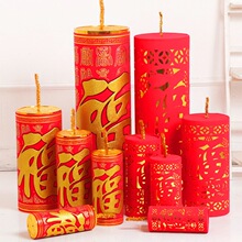 2026马年新年装饰炮仗炮竹坐炮春节商场酒店元旦场景布置道具摆件