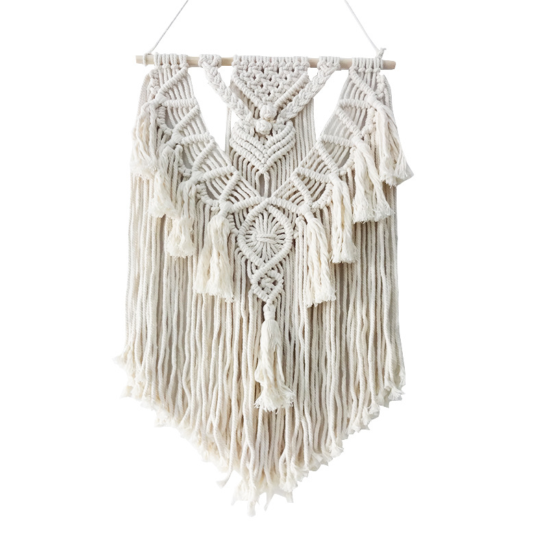 波西米亚挂毯卧室客厅民宿床头门后玄关装饰挂饰DIY编织棉绳挂毯